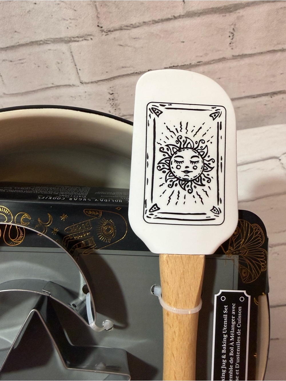 New Bakeshop Tarot themed Baking Set with Bowl, Cookie Cutters, Spatula - Picture 2 of 6